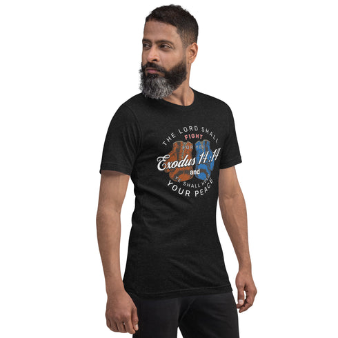 Exodus 14:14 Lord Fight Boxing Christian T-Shirt